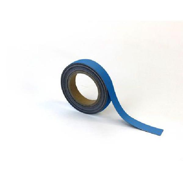 Magnetická páska na regály Manutan, 10 m, modrá, šířka 25 mm (MB-179139)