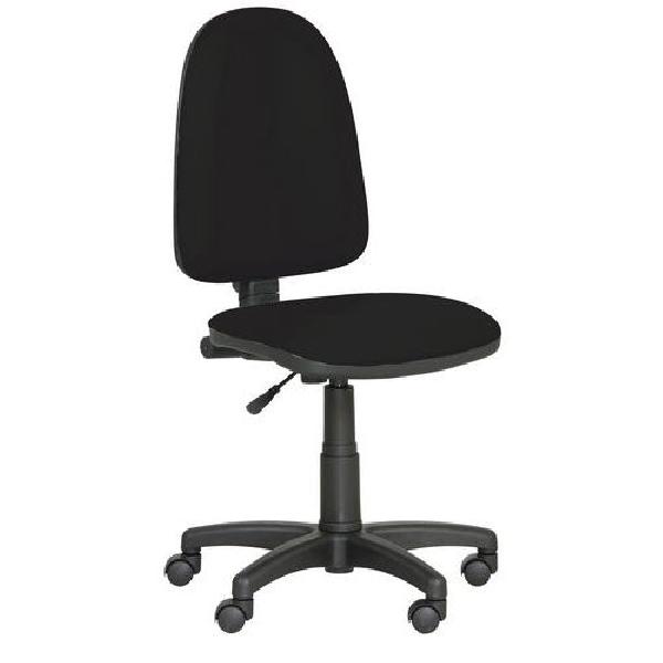 Pracovní židle Torino s tvrdými kolečky, černá (MB-337110)