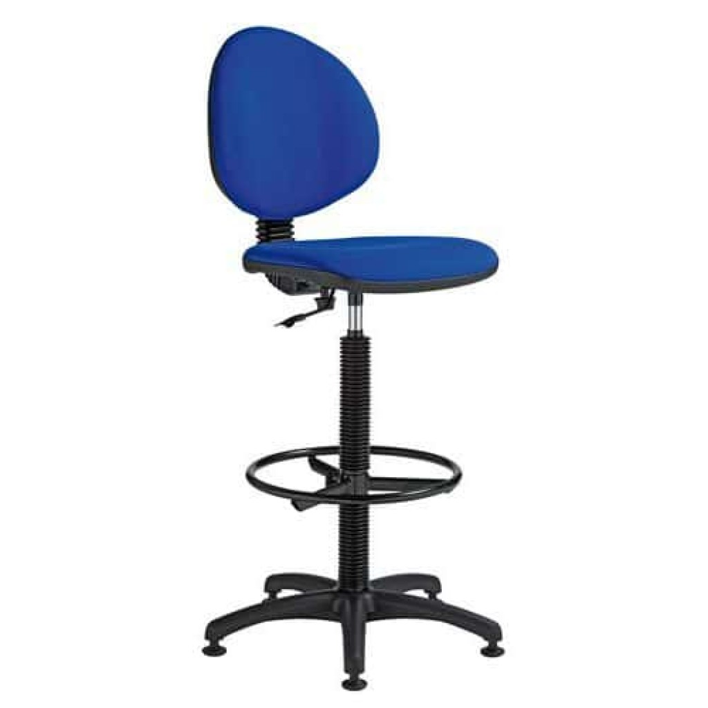 Zvýšená pracovní židle Stella s kluzáky, modrá (MB-1026184)