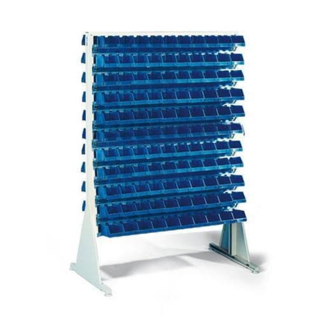 (obrázek pro) Oboustranný regál s boxy Unibox (240 ks)