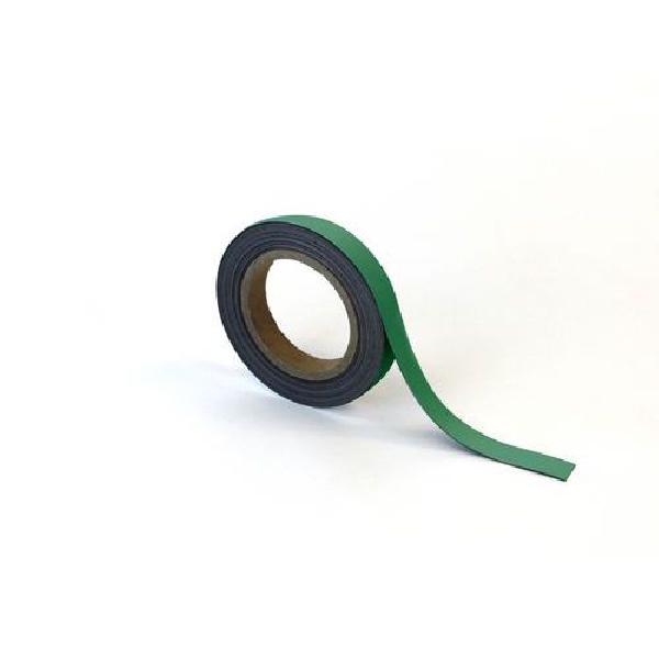 Magnetická páska na regály Manutan, 10 m, zelená, šířka 20 mm (MB-179136)