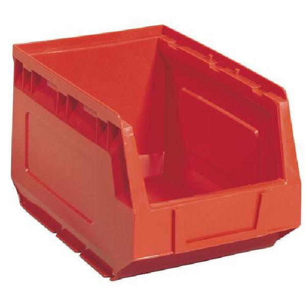 Plastový box Manutan 12,5 x 14,5 x 24 cm, červený - Kliknutím na obrázek zavřete
