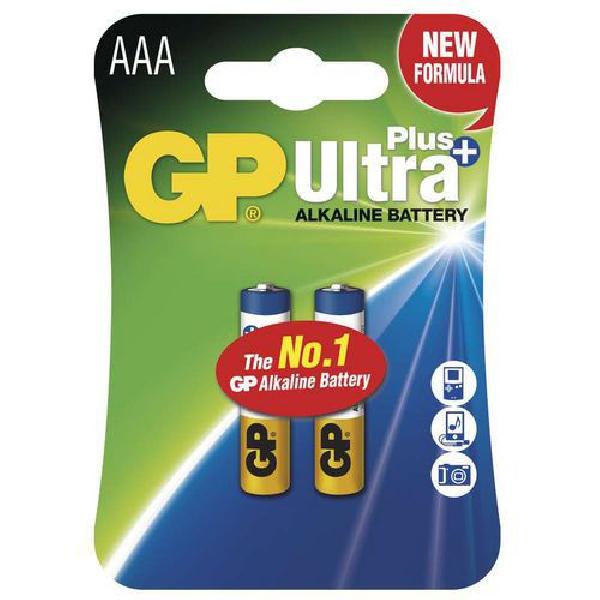 Fotografie GP alkalická baterie ULTRA PLUS AAA (LR03), 2ks Gp batteries ULTRA AAA B17112 GP Batteries A126:51068