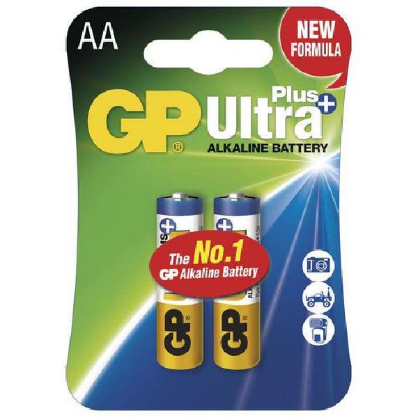 Fotografie GP alkalická baterie ULTRA PLUS AA (LR6), 2ks Gp batteries ULTRA AA B17212 GP Batteries A126:51094