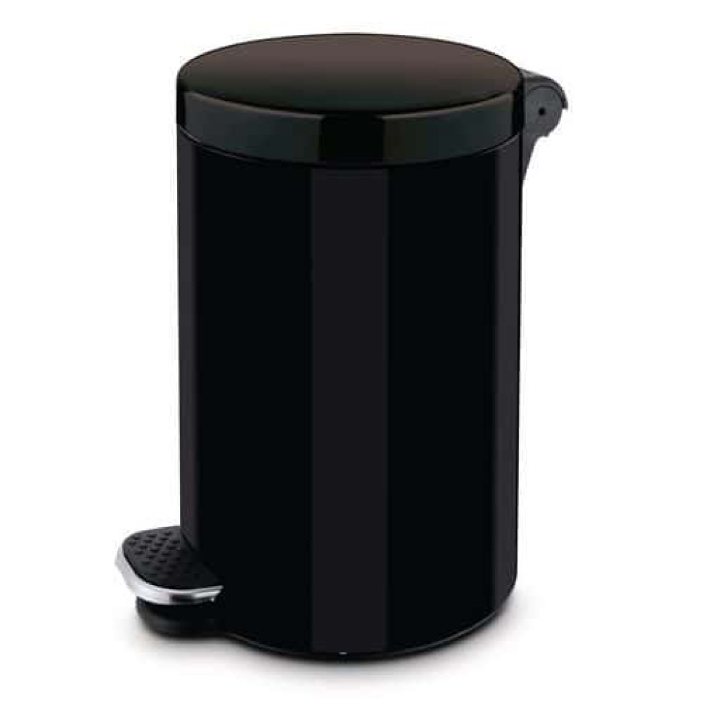 (obrázek pro) Kovový odpadkový koš Basic, objem 5 l, černý