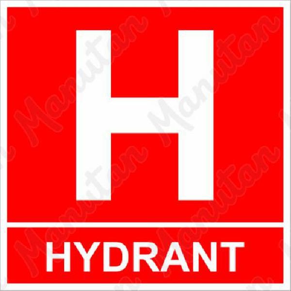 Označení hydrantu, samolepka 200 x 200 x 0,4 mm, fotoluminiscenční (MB-10386250mr)