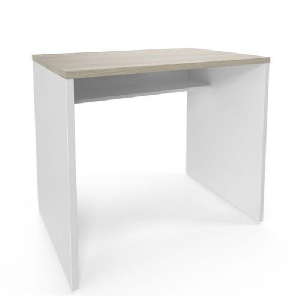 Kancelářský stůl Viva, rovné provedení, 90 x 76 x 60 cm, dub oyster/bílý (MB-1250069)