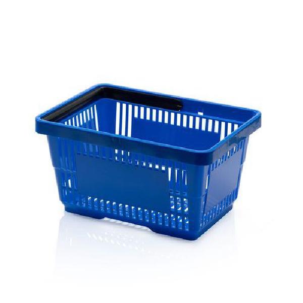 Plastový nákupní košík, modrý (MB-1070195)