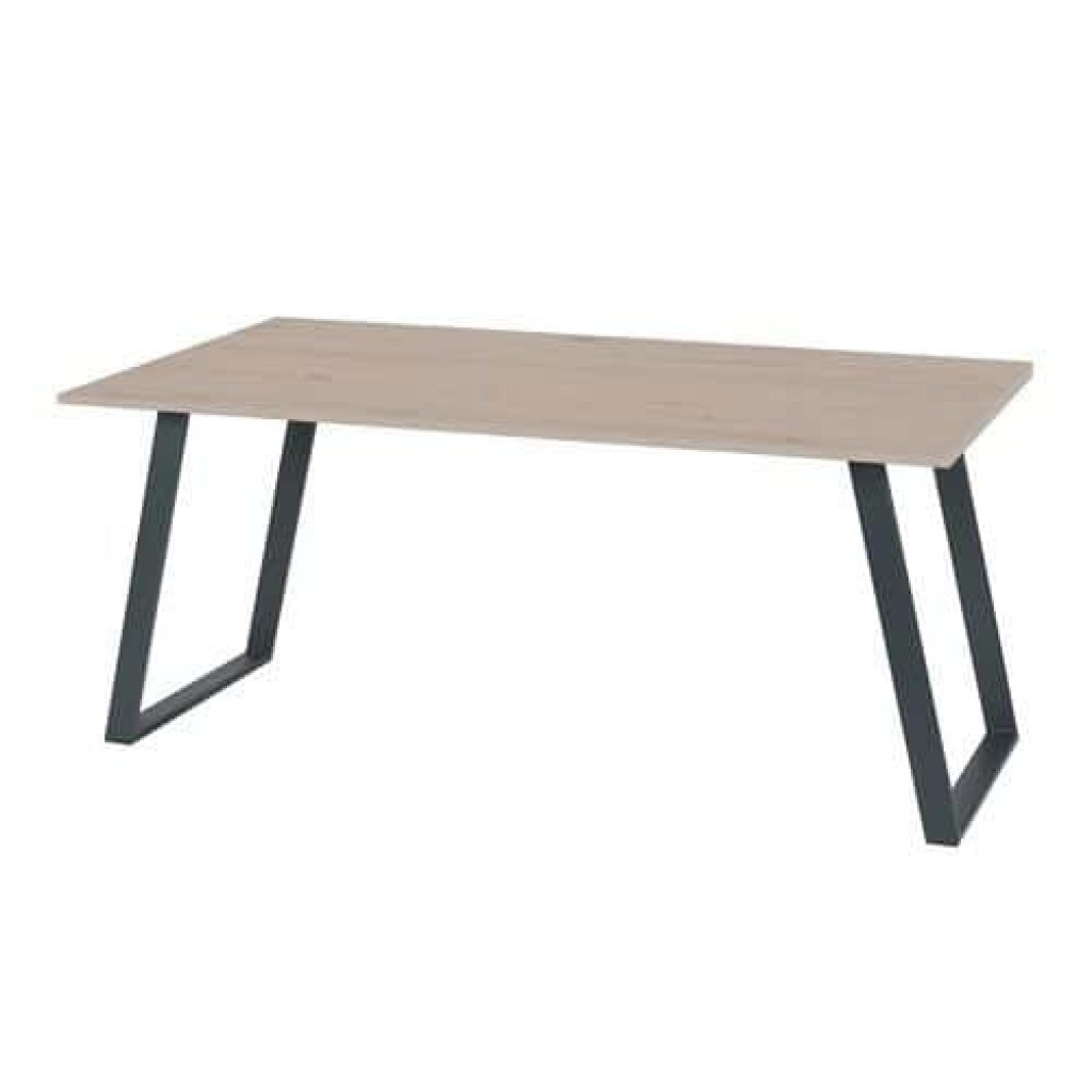 (obrázek pro) Kancelářský stůl Shape, 120 x 80 x 75 cm, šikmé provedení, podnoží antracit, dub