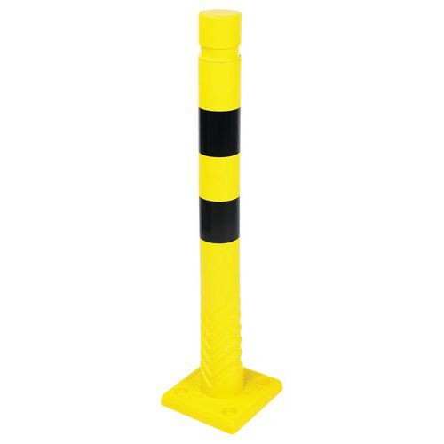 (obrázek pro) Plastový zahrazovací sloupek, 75 cm, černá/žlutá