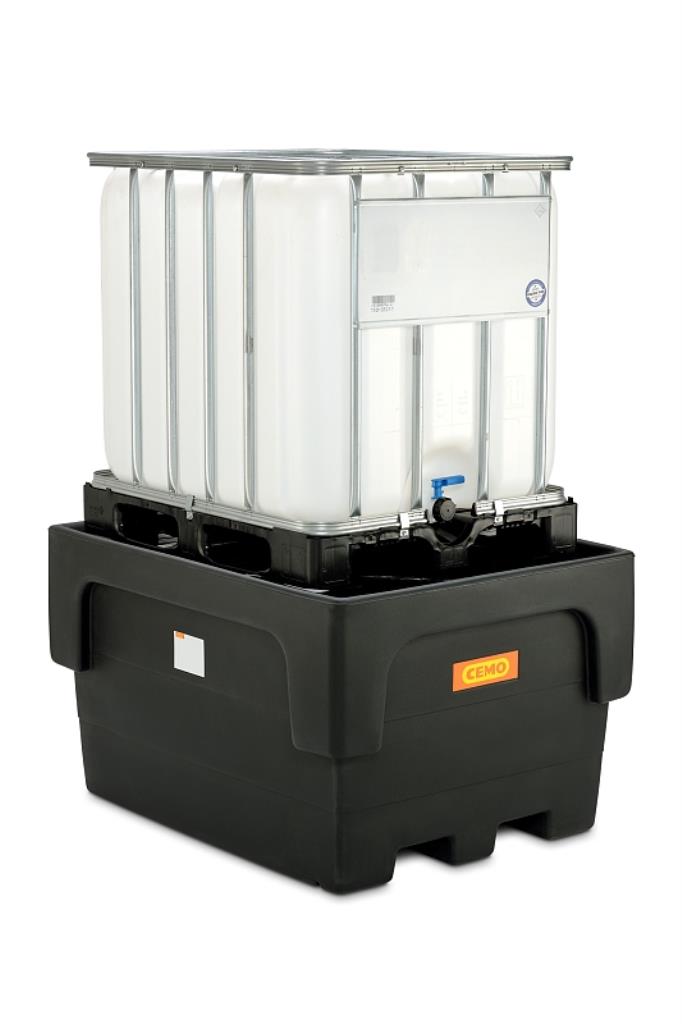 (obrázek pro) Záchytná vana pro IBC s PE roštem, 1100 litrů