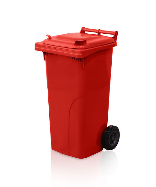 (obrázek pro) Popelnice 120 l červená