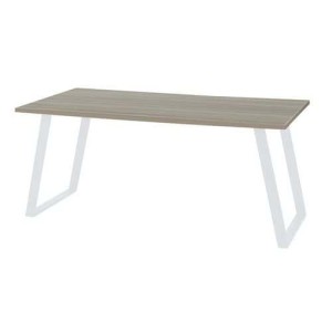 (obrázek pro) Kancelářský stůl Viva Shape, 160 x 80 x 75 cm, rovné provedení, podnoží bílé, dub oyster