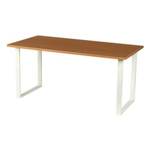 (obrázek pro) Kancelářský stůl Viva Square, 180 x 80 x 75 cm, rovné provedení, podnoží bílé, buk