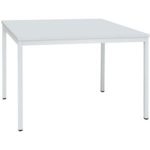 (obrázek pro) Jídelní stůl Manutan Expert Dino se světle šedým podnožím RAL 7035, 120 x 80 x 74,5 cm, světle šedý