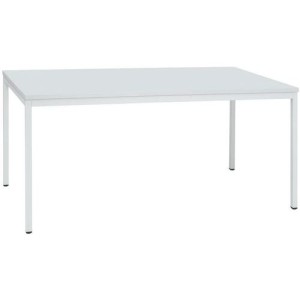 (obrázek pro) Jídelní stůl Manutan Expert Dino se světle šedým podnožím RAL 7035, 160 x 80 x 74,5 cm, světle šedý