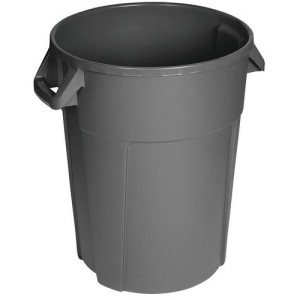 (obrázek pro) Plastový odpadkový koš Manutan Expert Pure, objem 120 l, šedá