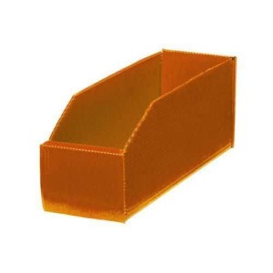(obrázek pro) Plastový box PP, 10,5 x 9 x 28 cm, oranžový