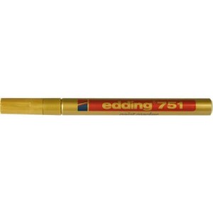 (obrázek pro) Průmyslový lakový popisovač Edding 751, balení 10 ks, zlatý