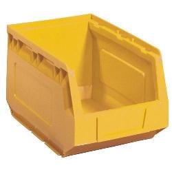 Plastový box Manutan 12,5 x 14,5 x 24 cm, žlutý