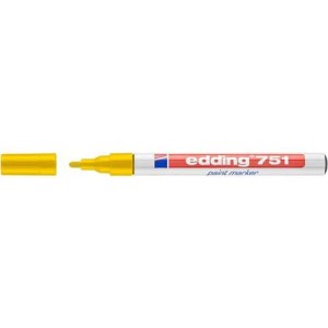 (obrázek pro) Průmyslový lakový popisovač Edding 751, balení 10 ks, žlutý