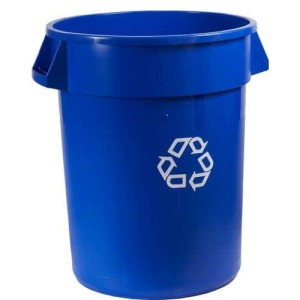 (obrázek pro) Plastový kontejner Rubbermaid Brute na tříděný odpad, objem 121 l