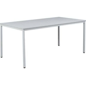 (obrázek pro) Jídelní stůl Manutan Expert Dino se světle šedým podnožím RAL 7035, 160 x 80 x 74,5 cm, světle šedý