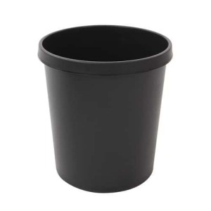 (obrázek pro) Plastový odpadkový koš Plastic, objem 18 l, černý