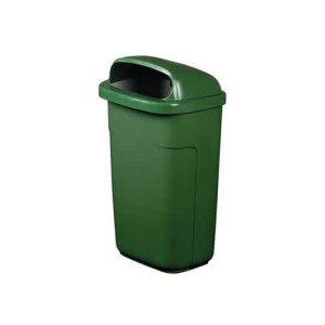 (obrázek pro) Plastový venkovní odpadkový koš Klasik, objem 50 l
