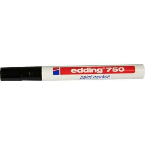 (obrázek pro) Průmyslový lakový popisovač Edding 750, balení 10 ks, černý