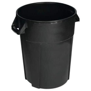(obrázek pro) Plastový odpadkový koš Manutan Expert Pure, objem 120 l, černá