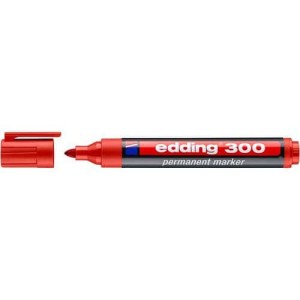 (obrázek pro) Permanentní popisovač Edding 300, červený