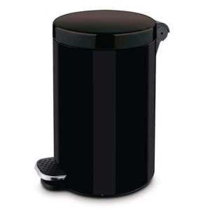 (obrázek pro) Kovový odpadkový koš Basic, objem 5 l, černý