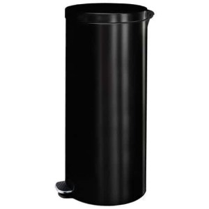 (obrázek pro) Kovový odpadkový koš Basic, objem 30 l, černý