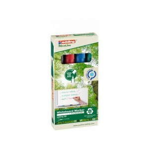 (obrázek pro) Popisovače na bílé tabule edding 28 EcoLine, balení 4 barev