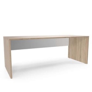 (obrázek pro) Kancelářský stůl Viva, 200 x 80 x 75 cm, rovné provedení, dub sonoma/bílý