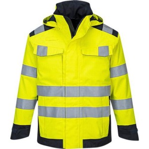 (obrázek pro) Bunda Modaflame Rain Multi Norm Arc, modrá/žlutá, vel. XXL