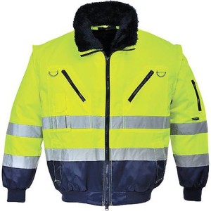 (obrázek pro) Reflexní nepromokavá bunda Hi-Vis 3v1, žlutá/modrá, vel. M