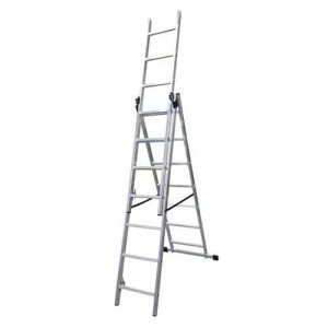 (obrázek pro) Výsuvný hliníkový žebřík Basic, 3 x 7 příček