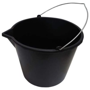 (obrázek pro) TOPTRADE vědro zednické, plastové, s nálevkou, 16 l