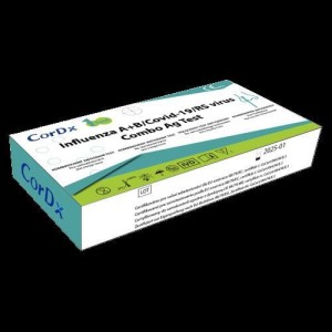 (obrázek pro) Kombinovaný antigenní výtěrový test na COVID-19, chřipku a RS virus CorDx