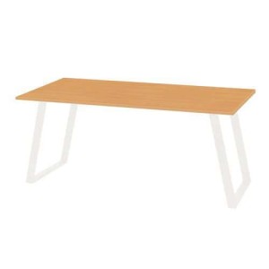(obrázek pro) Kancelářský stůl Manutan Shape, 160 x 80 x 75 cm, šikmé provedení, podnoží bílé, buk
