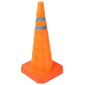 (obrázek pro) Skládací reflexní dopravní kužel Manutan Expert K4, 70 cm, oranžový