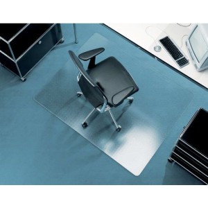 (obrázek pro) Ochranná podložka pod židli Duragrip na koberce, PET/PUR, 130 x 120 cm