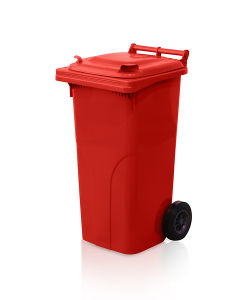 (obrázek pro) Popelnice 120 l červená
