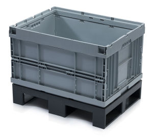 (obrázek pro) Skládací paletový box 80x60x55 plná paleta